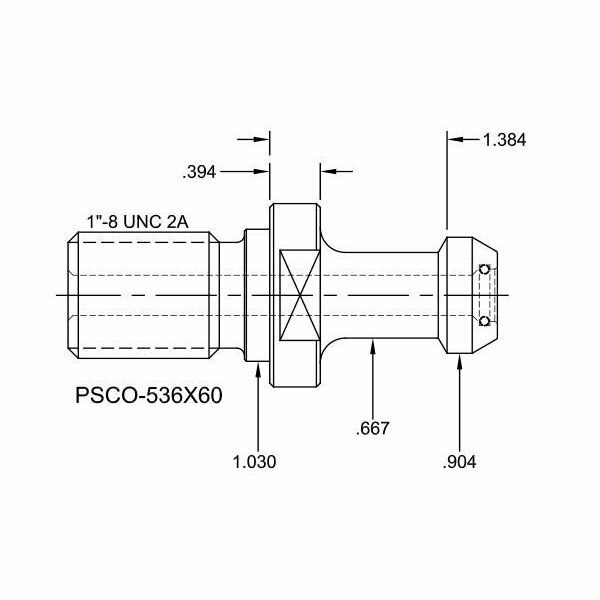 Tj Davies Co Coolant Through Retention Knob PSCO-536X60